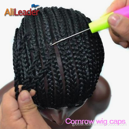 Wig Caps Black Box Braided Cornrow Wig Caps With Combs Factory